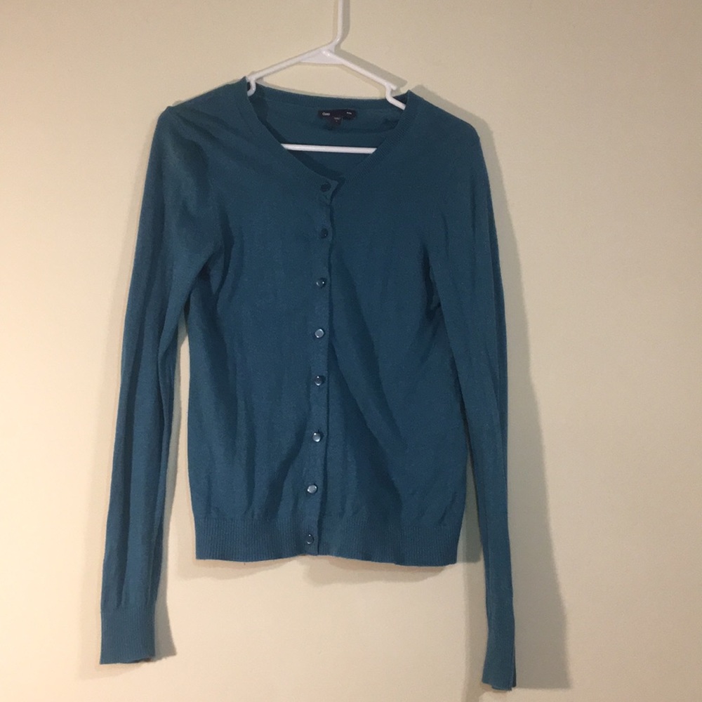 Gap teal cardigan